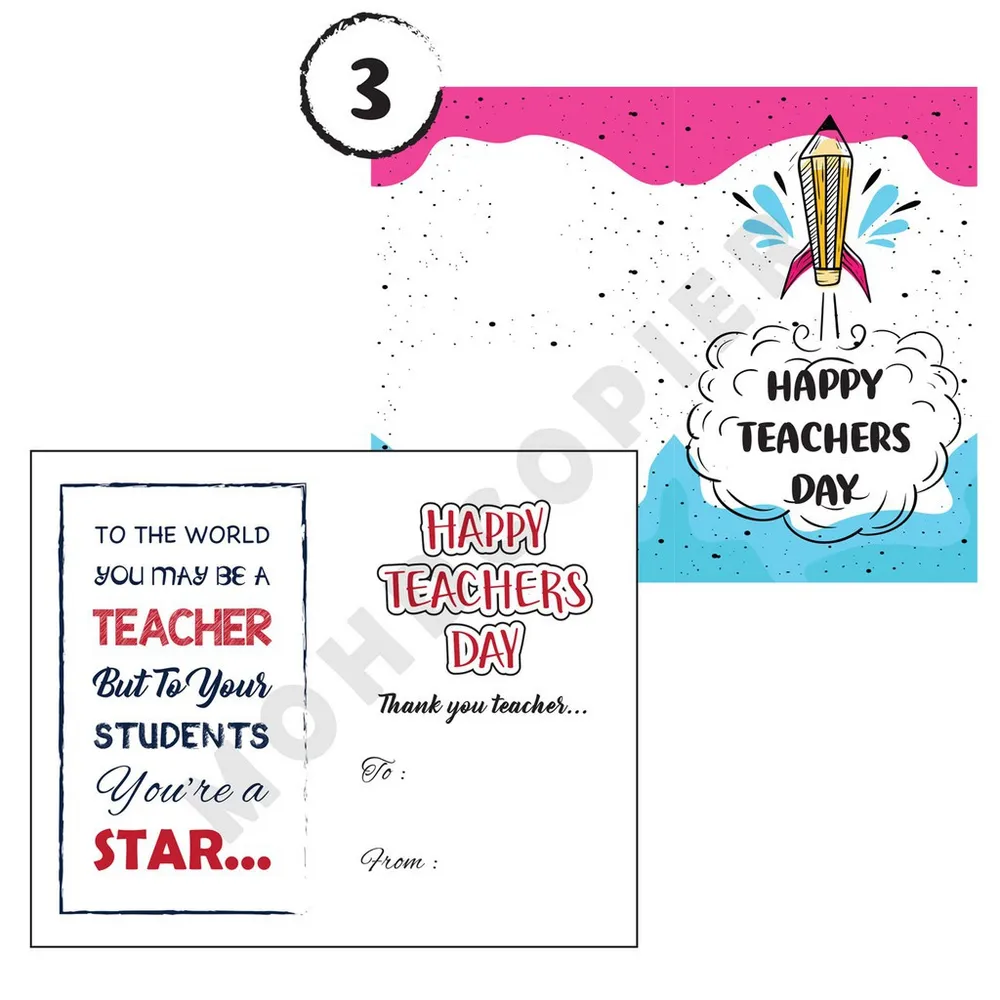 Teacher’s Day Appreciation Card 36