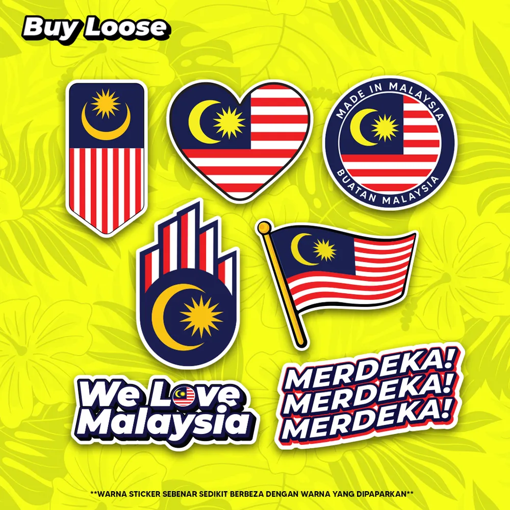 Waterproof Sticker Malaysia Merdeka Day 3
