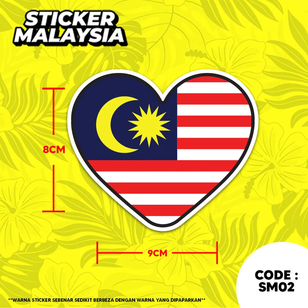 Waterproof Sticker Malaysia Merdeka Day 6