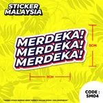 Waterproof Sticker Malaysia Merdeka Day 8