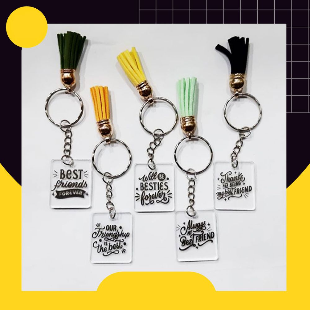 Friendship Bestfriend Keychain BFF Cute 6