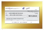 Replika Cek Hantaran Berbingkai 10