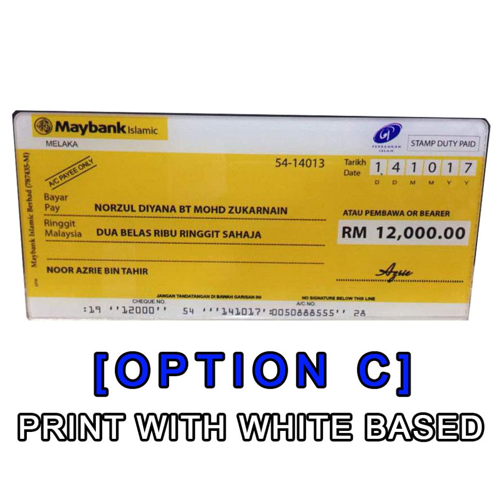 Replika Cek Hantaran 8