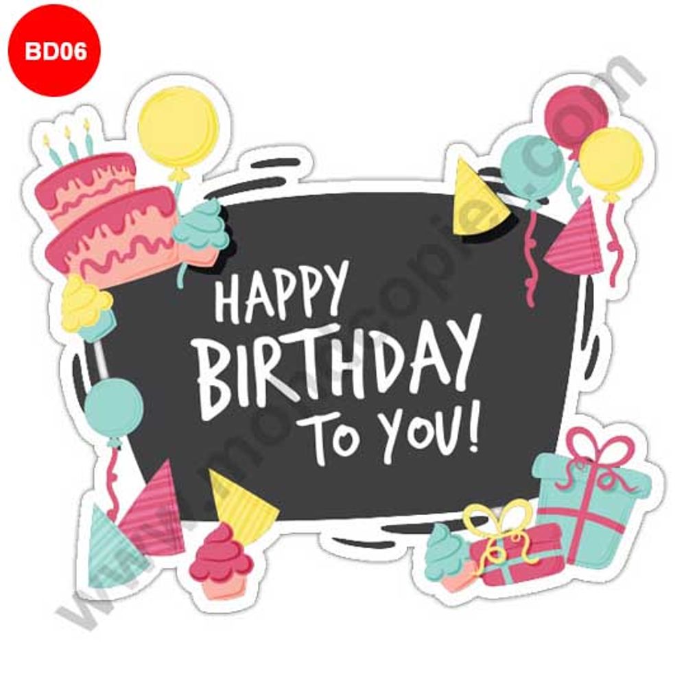 Ready Made Birthday Sticker Doorgift 7