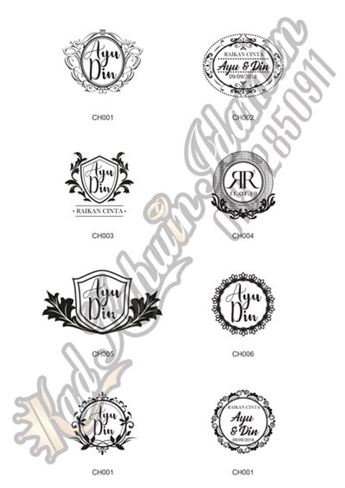 Wedding Rubber Stamp 2