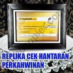 Replika Cek Hantaran Berbingkai 1