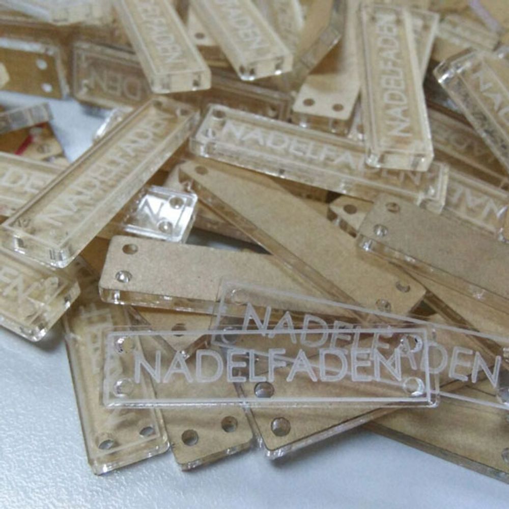 Hijab Label Acrylic Clear 3