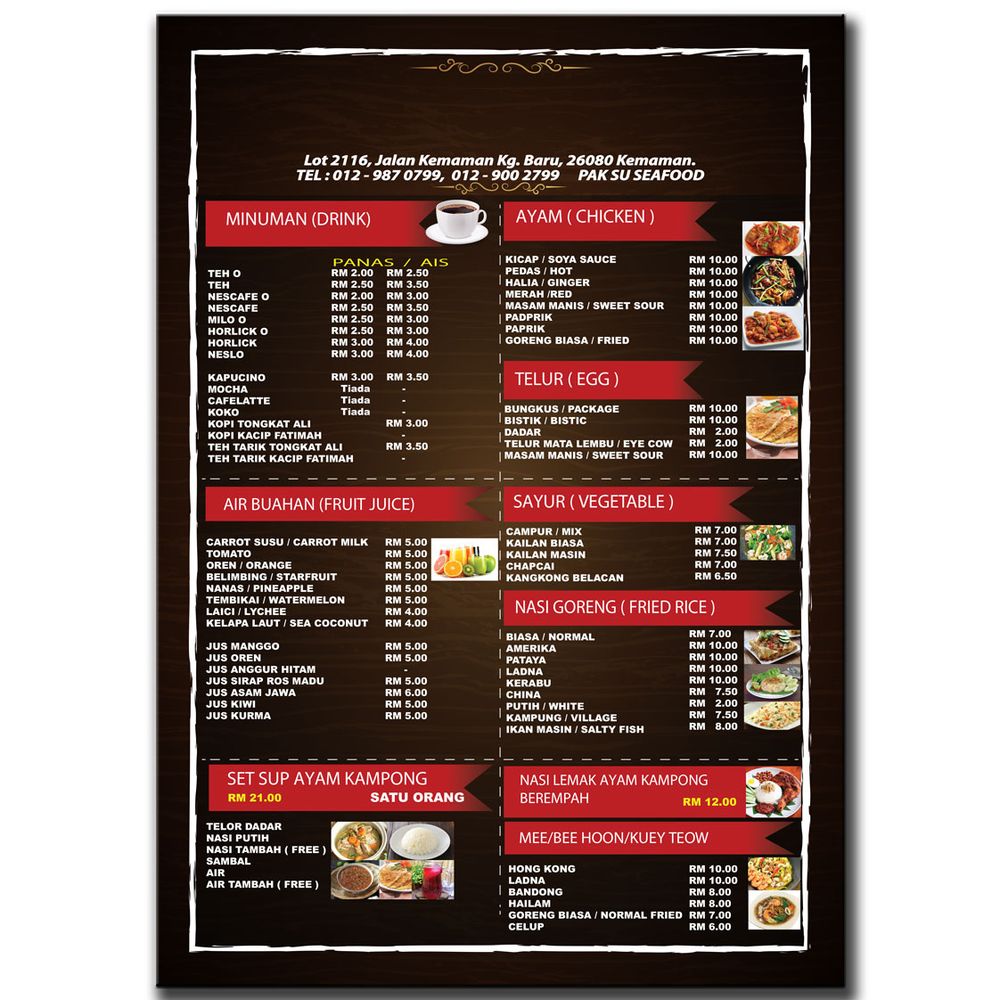 Food Menu Print 4