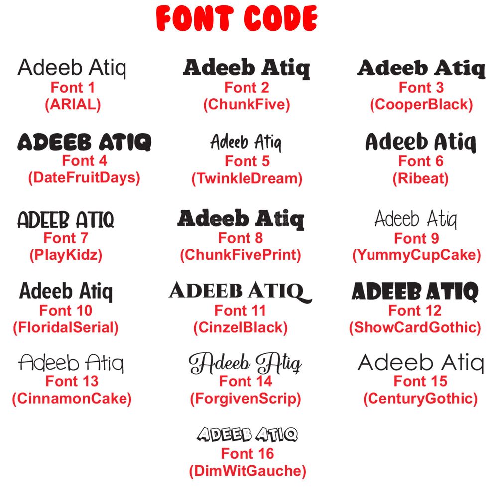 Combo Name Sticker 6