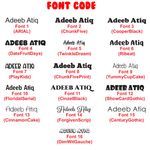 Combo Name Sticker 6