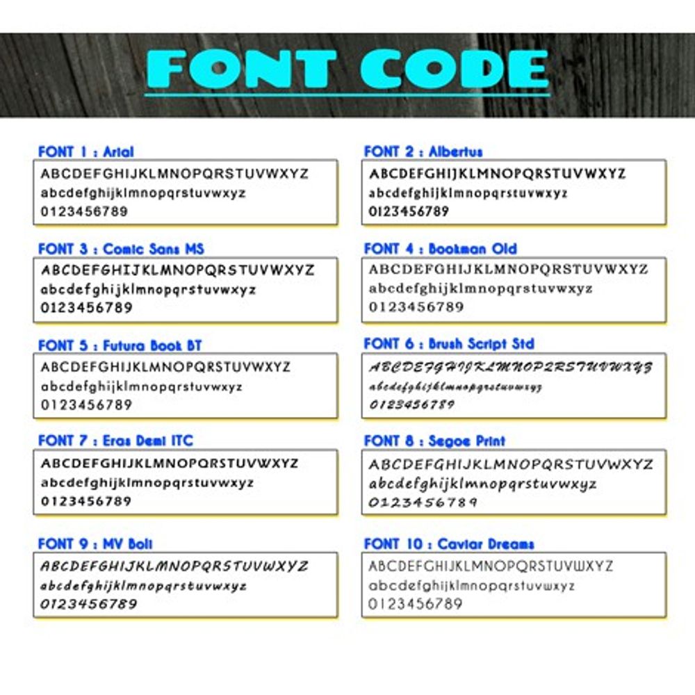 Non Waterproof Name Sticker 6