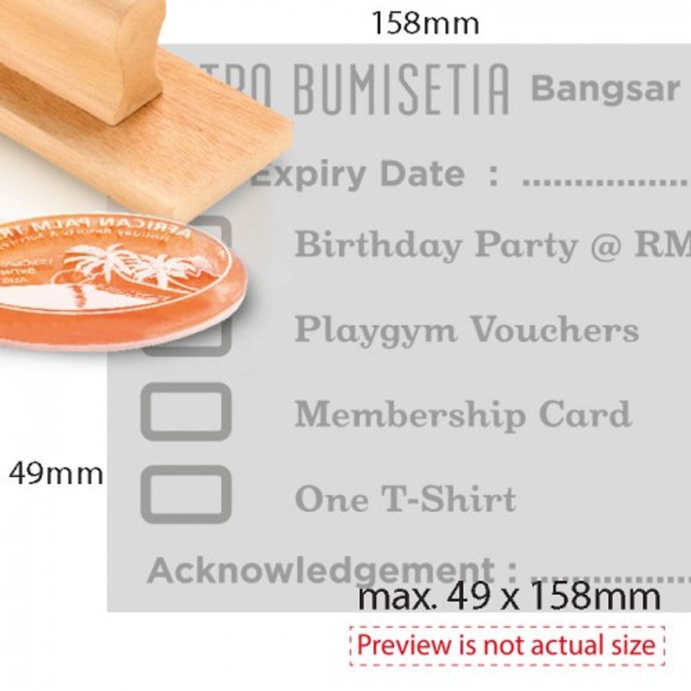 Extra Large Polymer Index Stamps 3