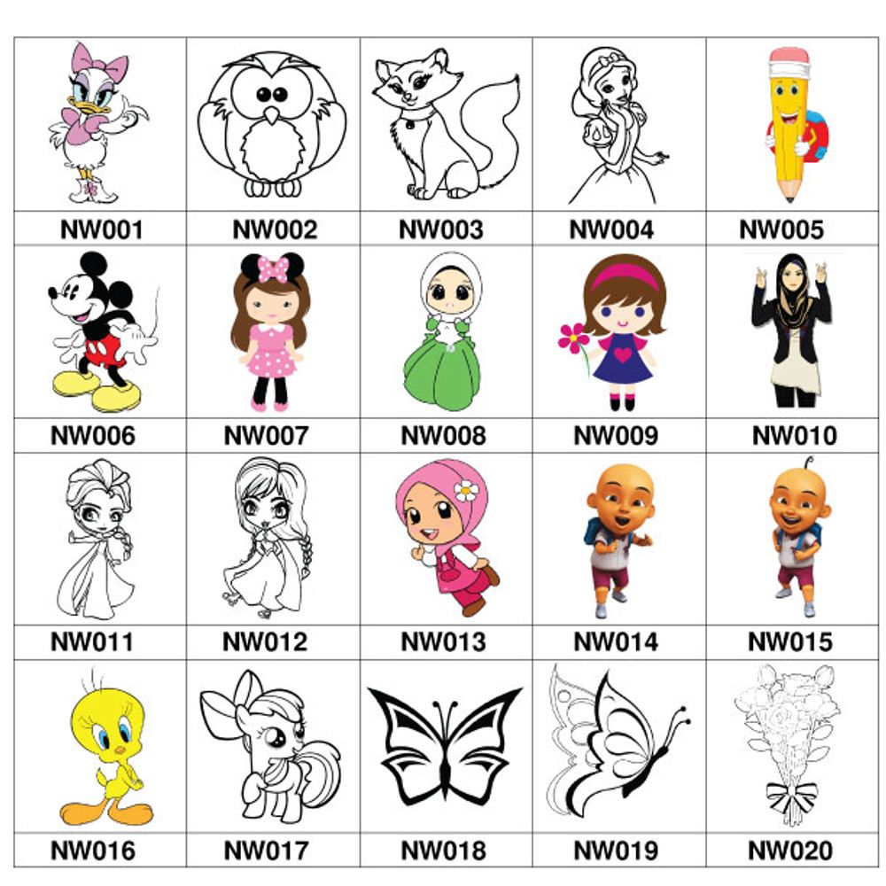 Non Waterproof Name Sticker 2