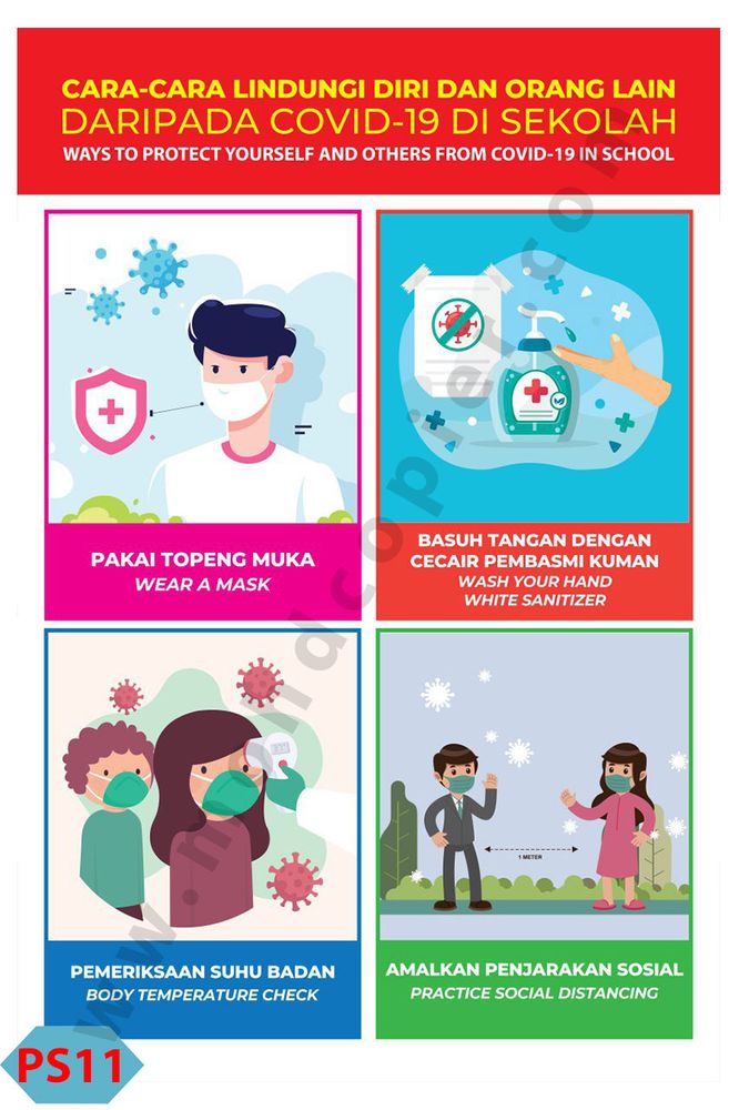 Poster Norma Baharu di Sekolah 11
