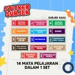 School Subject Sticker Label 1