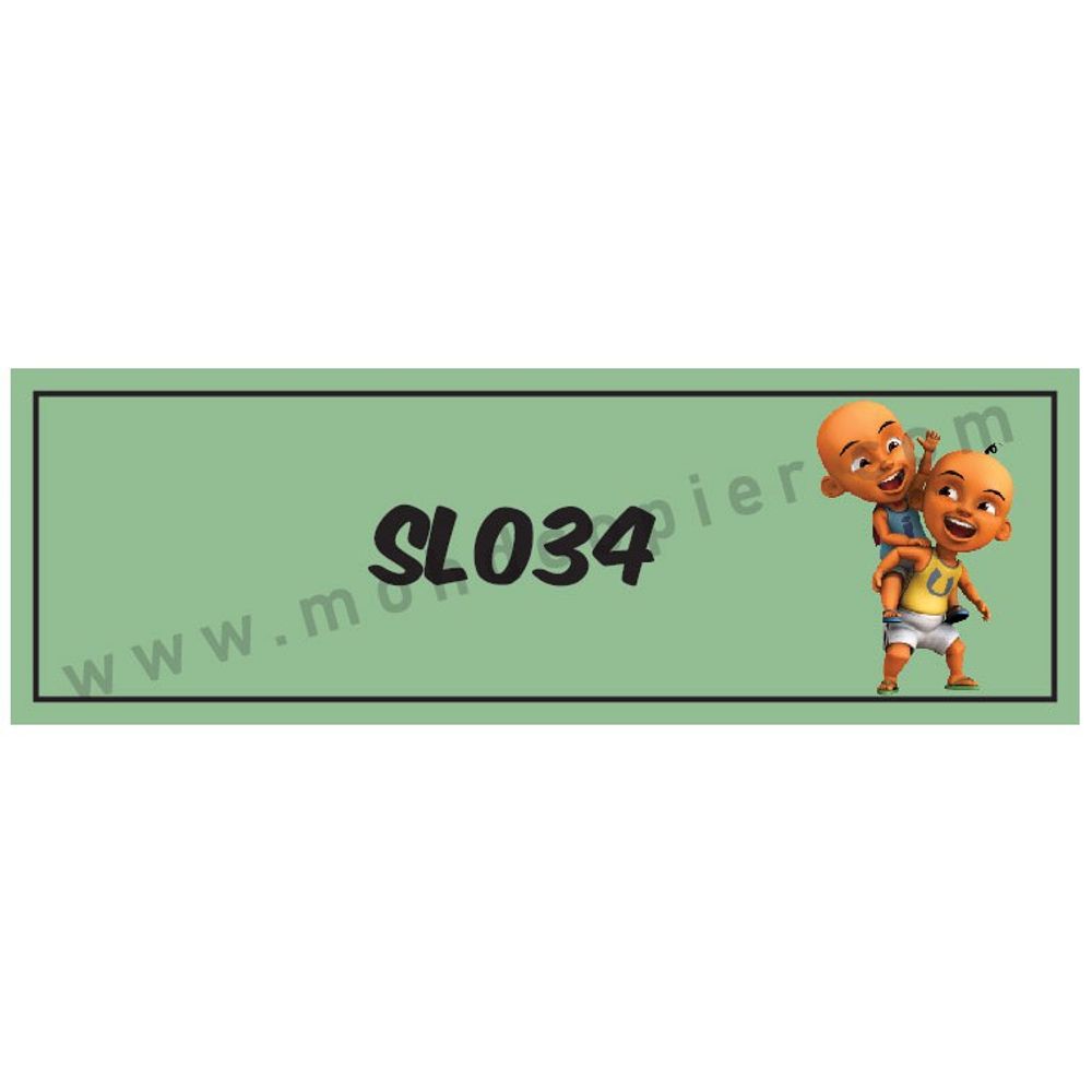 Cartoon / Color Name Sticker 37