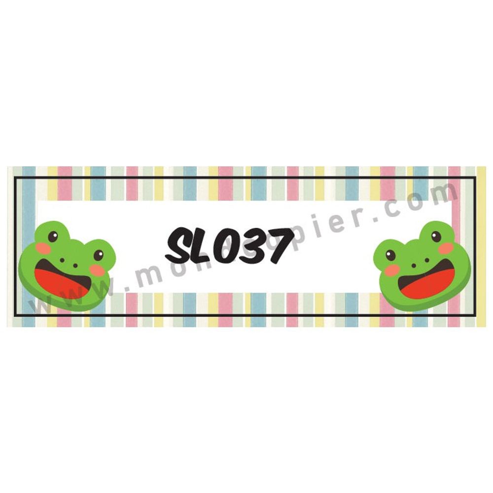 Cartoon / Color Name Sticker 40