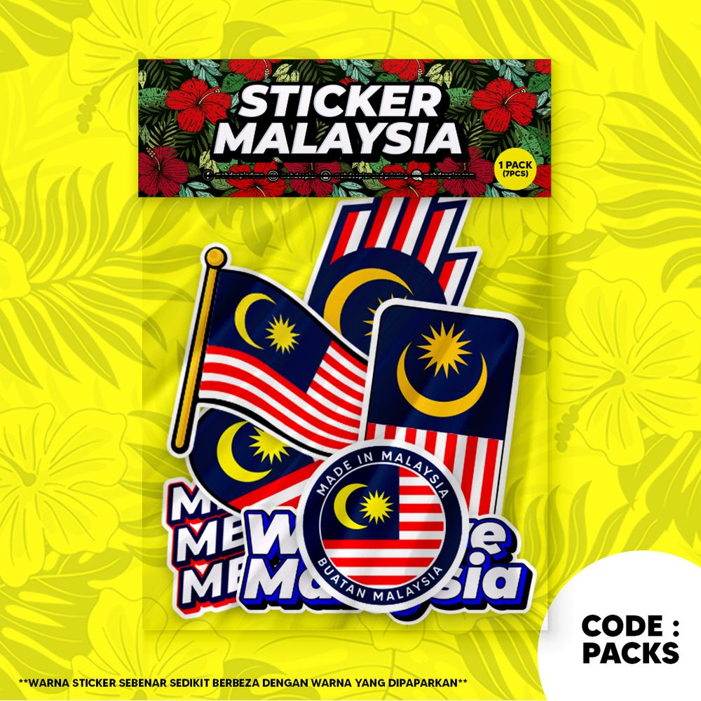 Waterproof sticker malaysia merdeka day