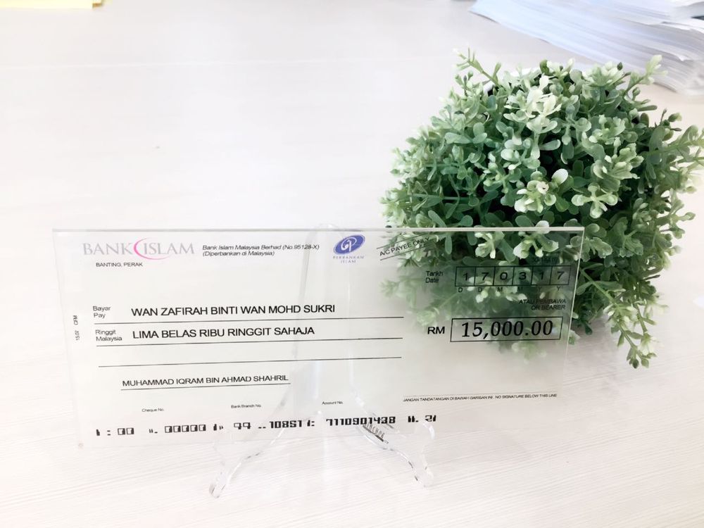 Replika Cek Hantaran 4