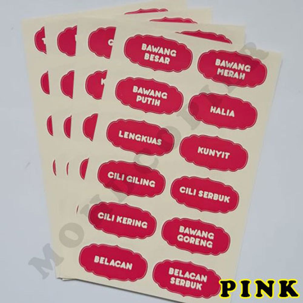 Jar Label (Label Balang Dapur) 4