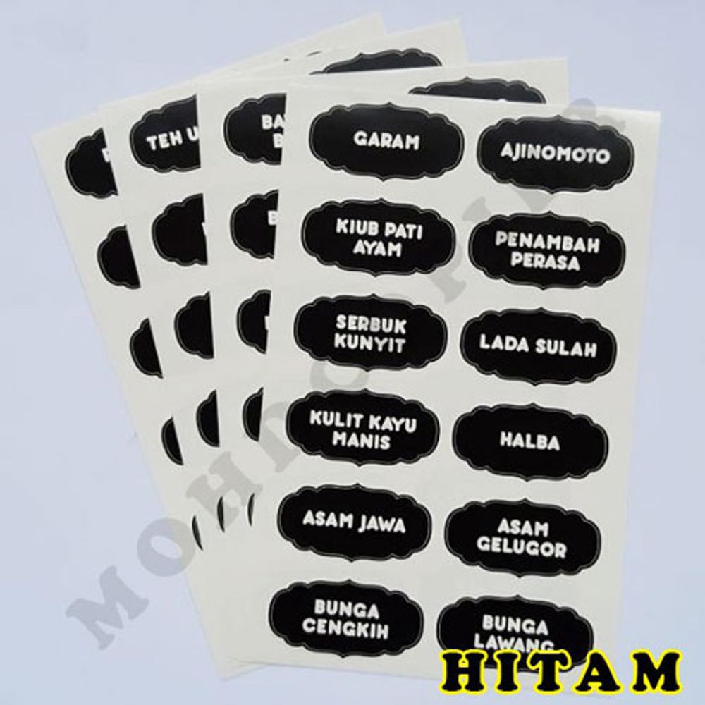 Jar Label (Label Balang Dapur) 2