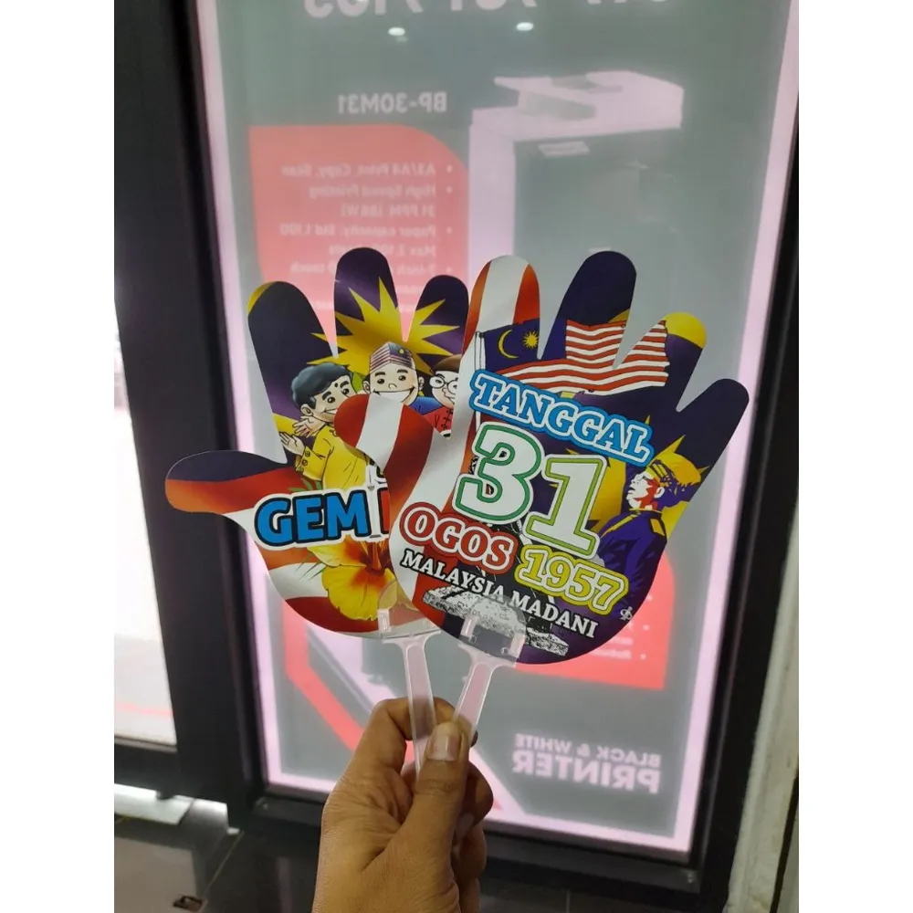 3 pcs Merdeka Malaysia Hand Fan 3