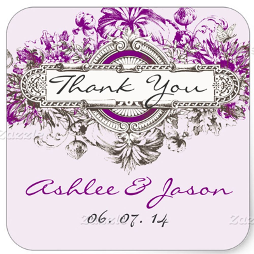 Wedding Sticker-Square 2