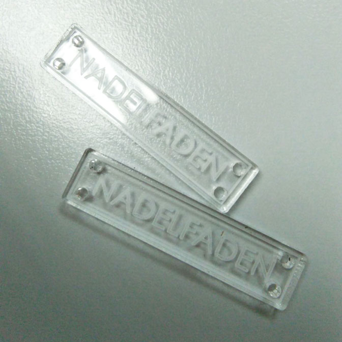 Hijab Label Acrylic Clear