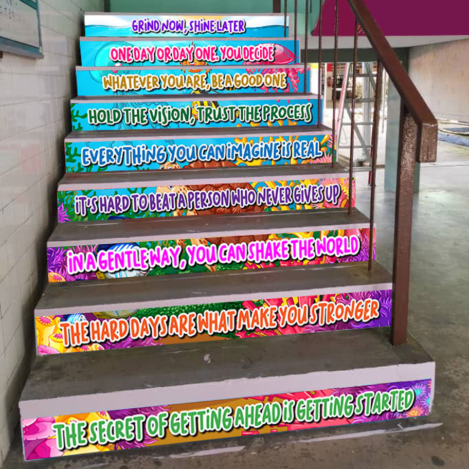 School Staircase Banner