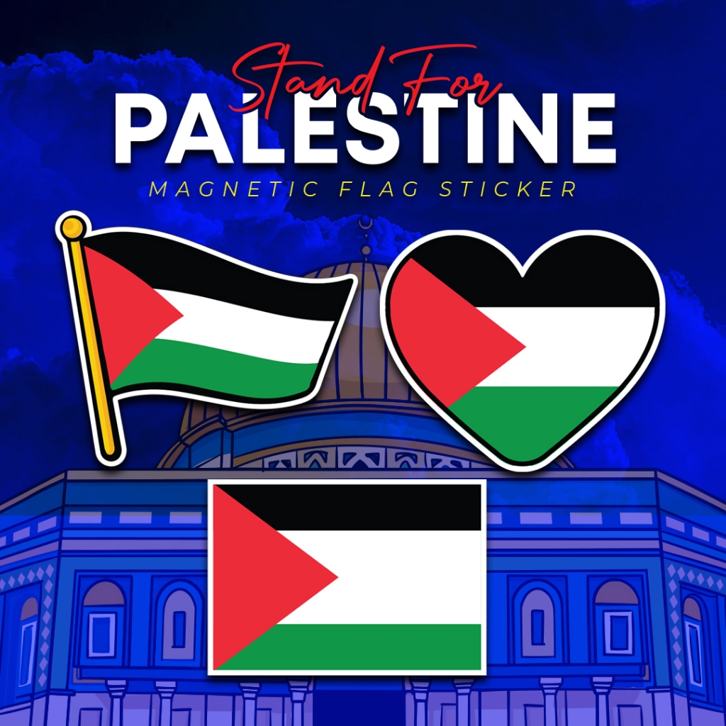 Palestine Flag Car Magnet Sticker