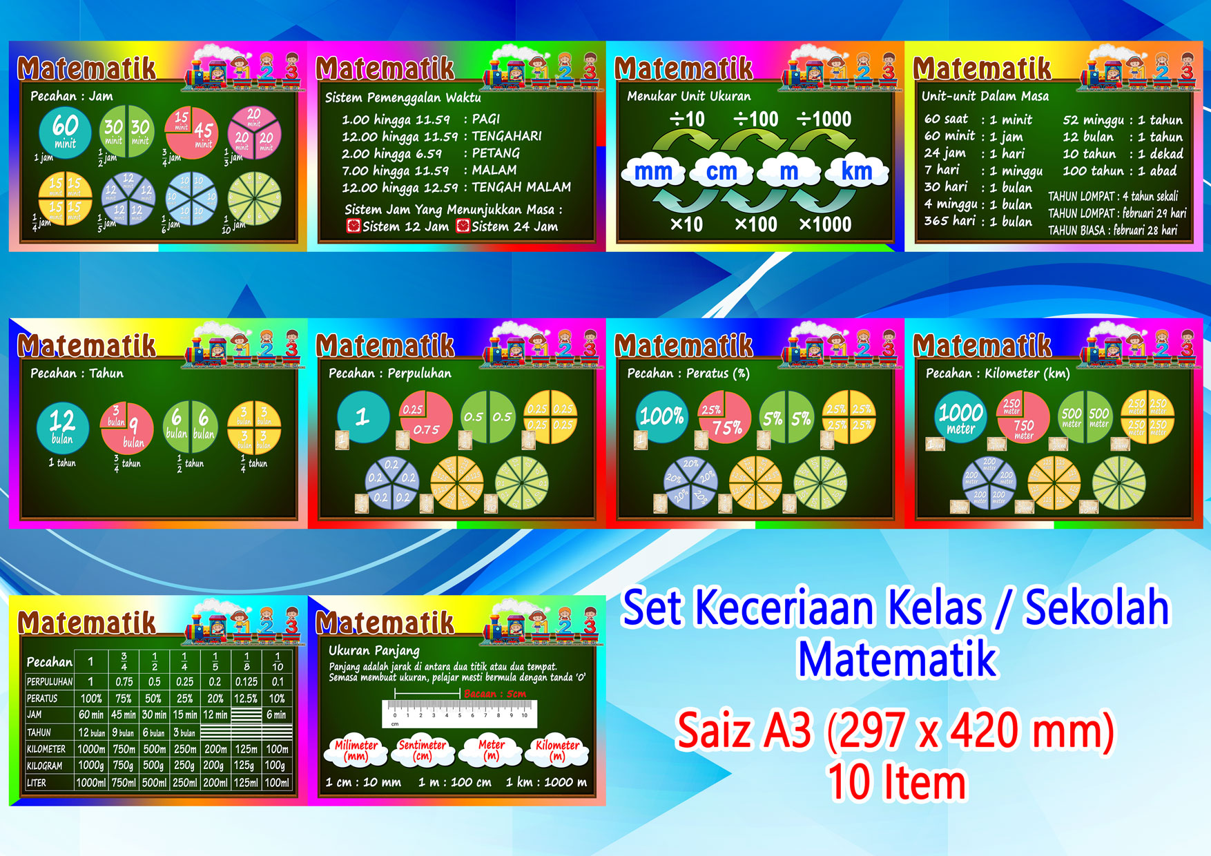 Matematik A3 (10pcs/set)