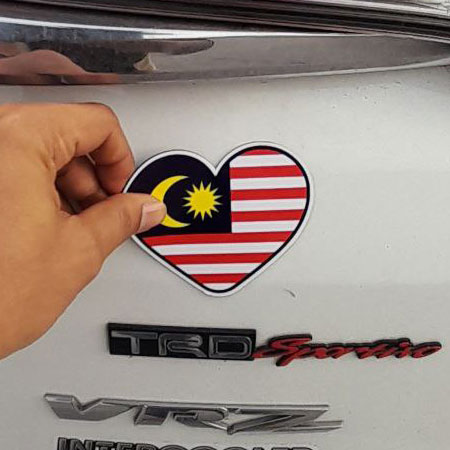 Malaysia Flag Car Magnet Sticker