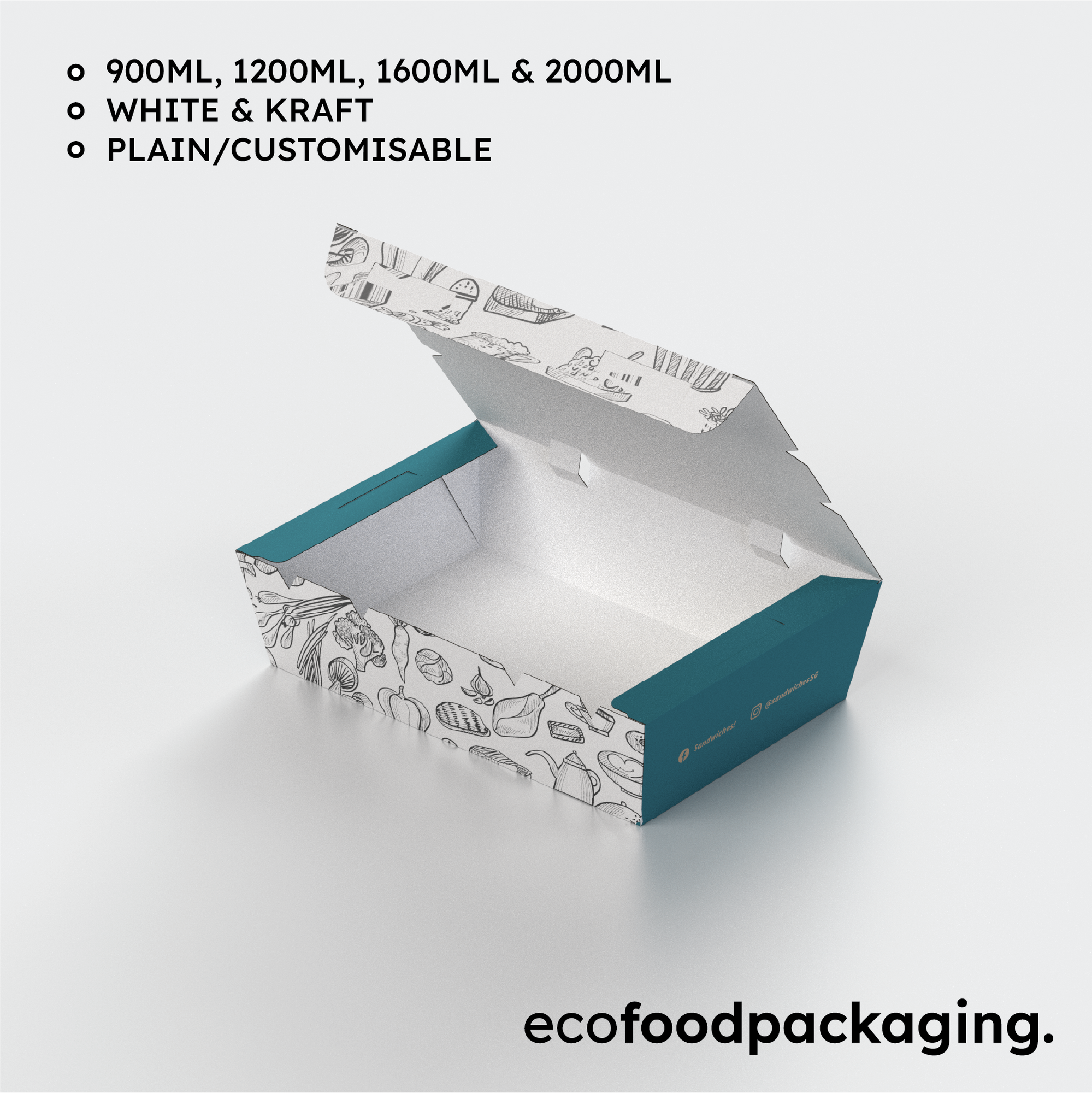 (With Printing) Eco Food Box