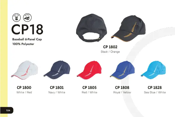 CP18 BASEBALL 6-PANEL CAP
