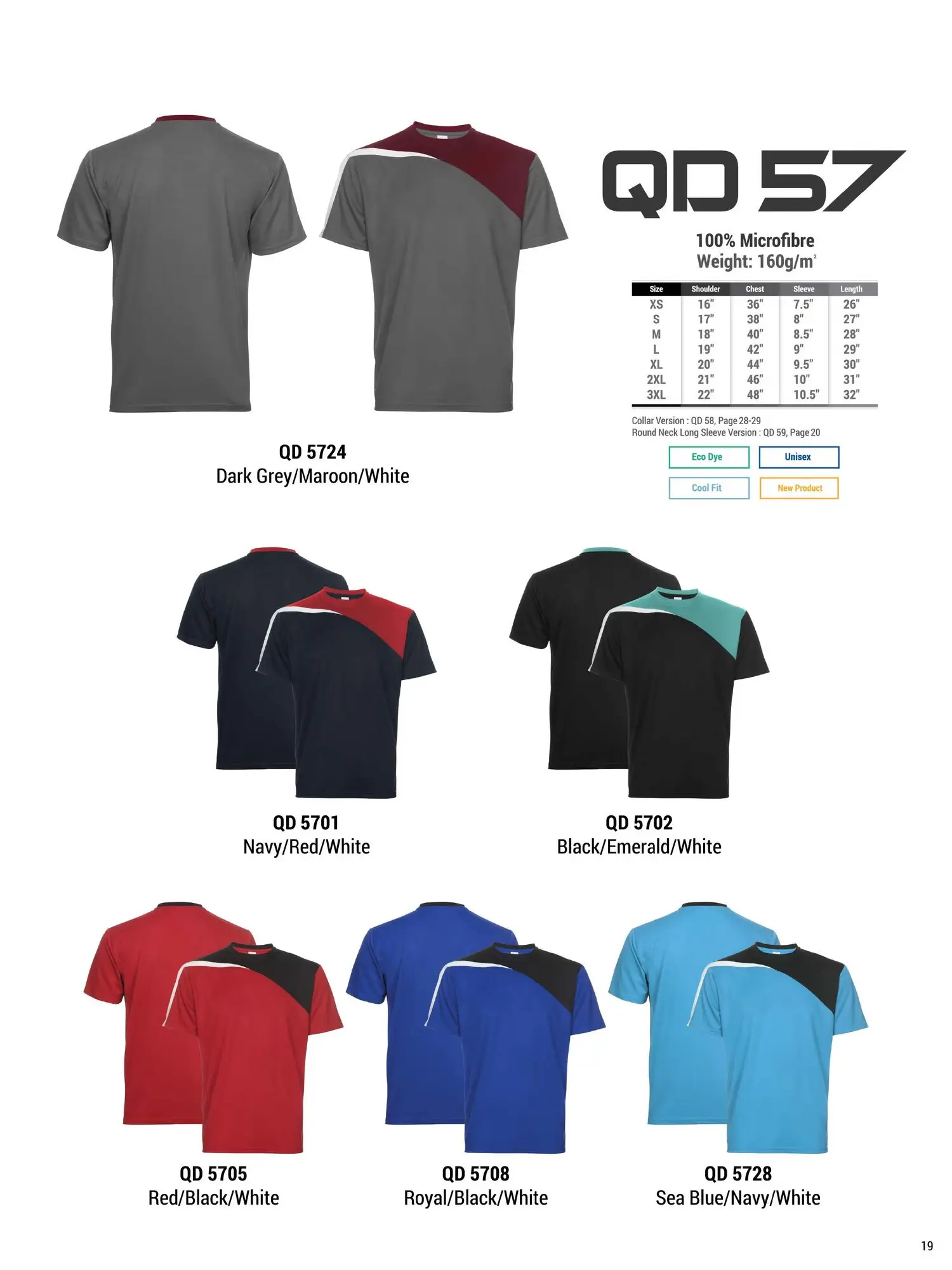 QD57 DRYFIT ROUND NECK