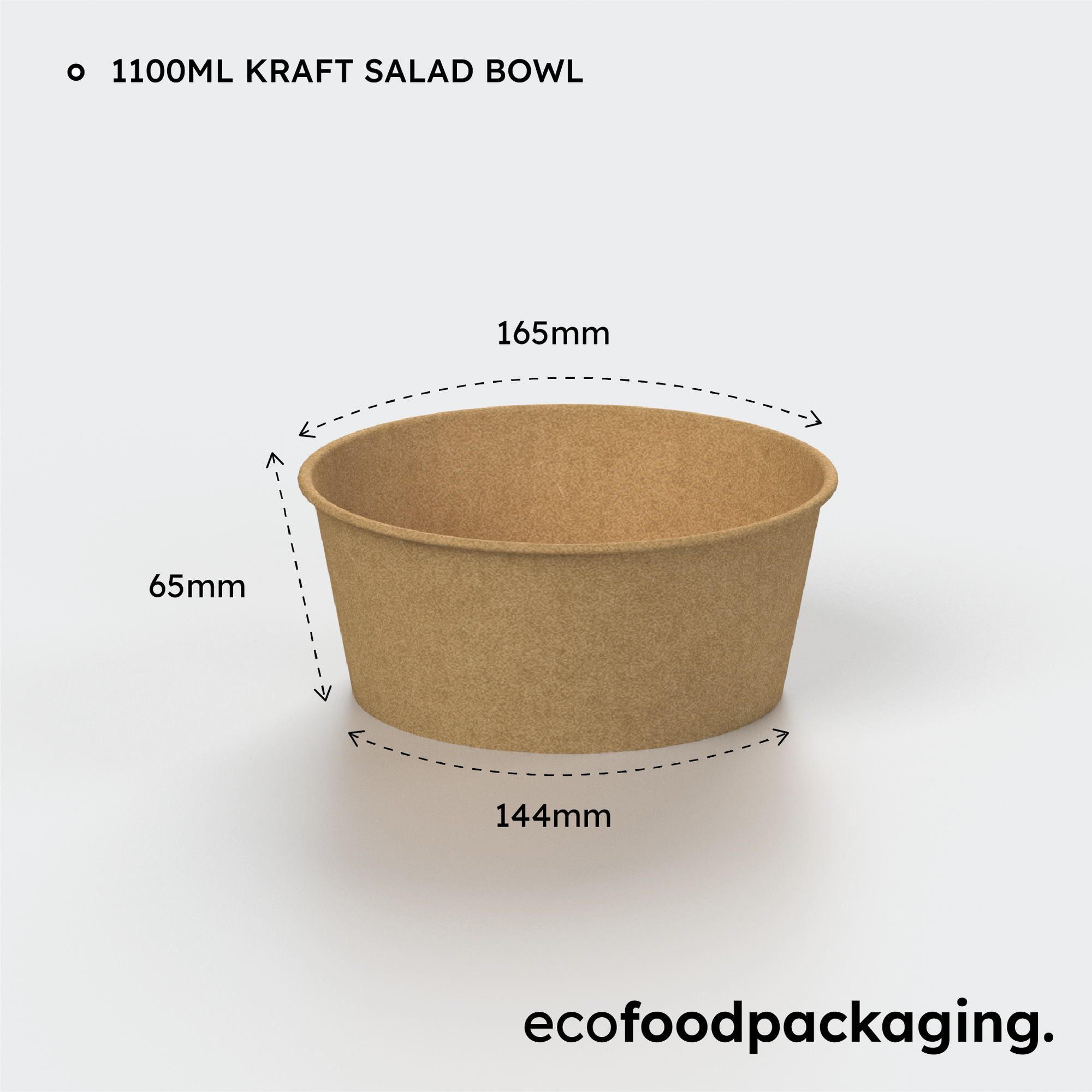 1100ml Kraft Salad Bowl