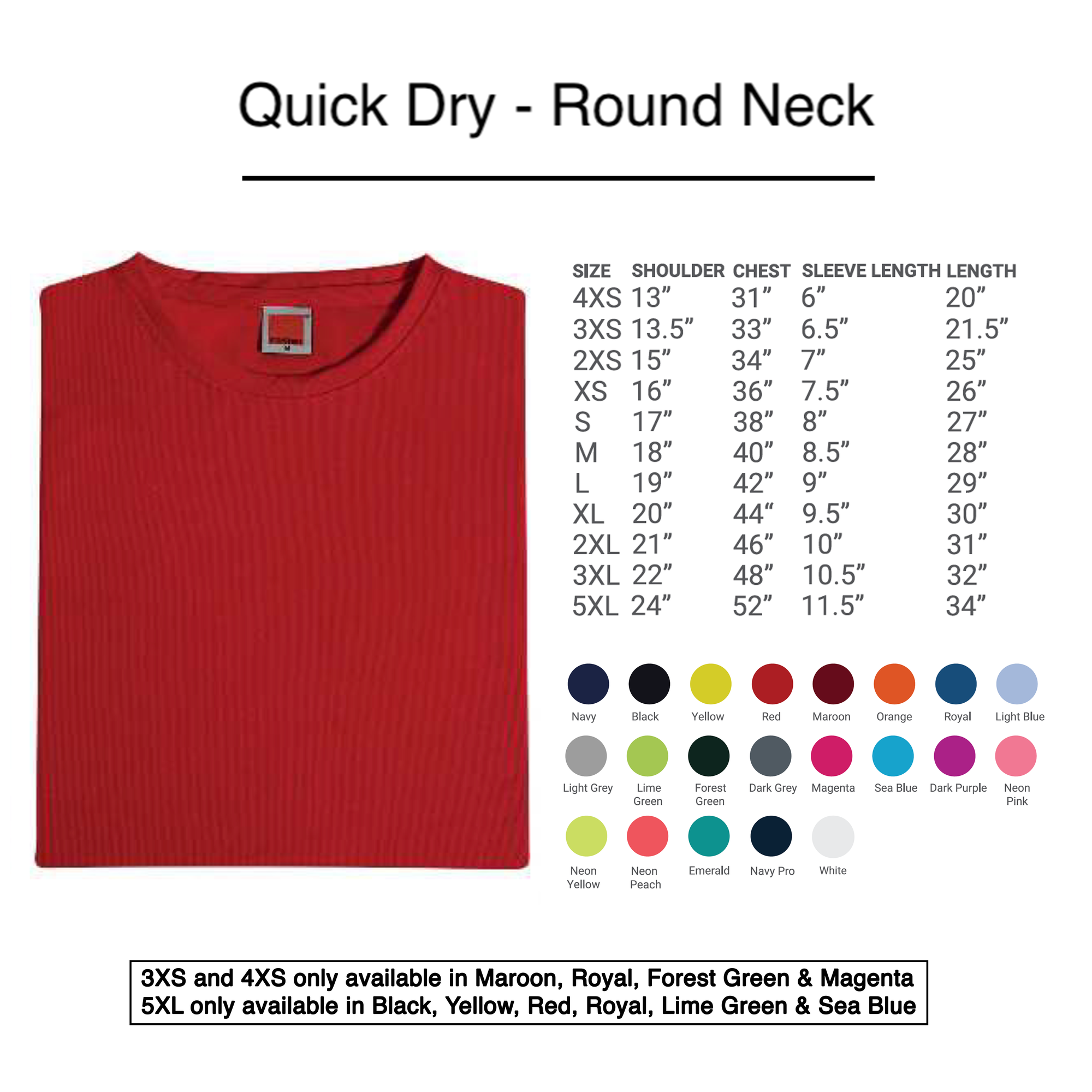 Quick Dry - Round Collar