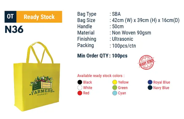 N36 A3+ LANDSCAPE NON WOVEN BAG