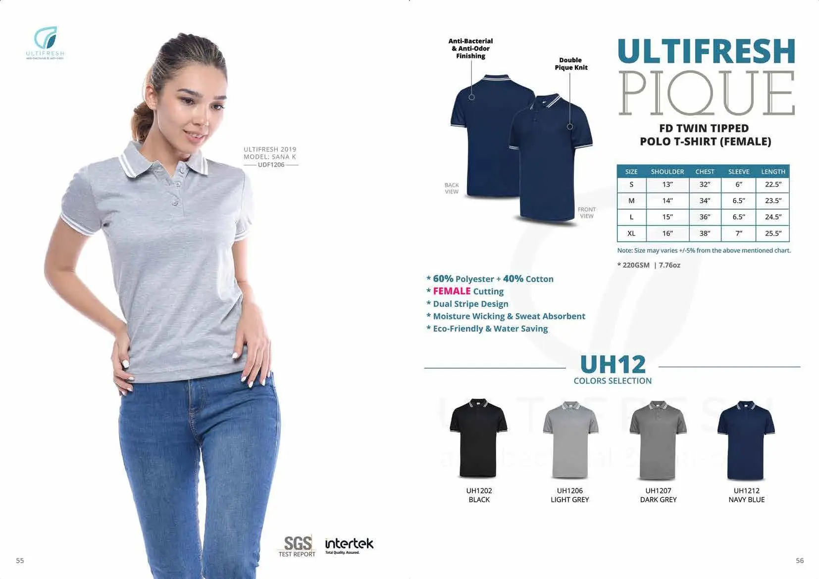 UH12 FD TWIN TIPPED POLO (FEMALE) 1