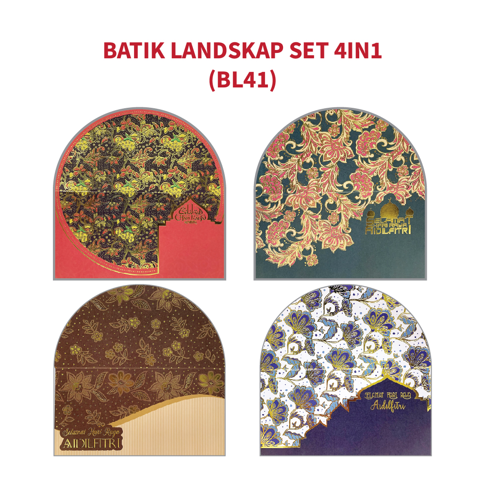 Batik Landskap Set 4in1 (BL41) Batik Landskap Set 4in1 (BL41)