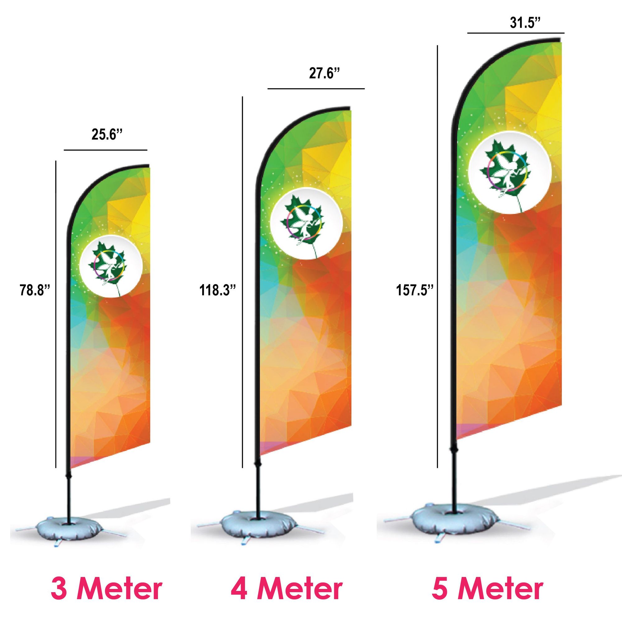 Aluminum Beach Flag (Knife) 1