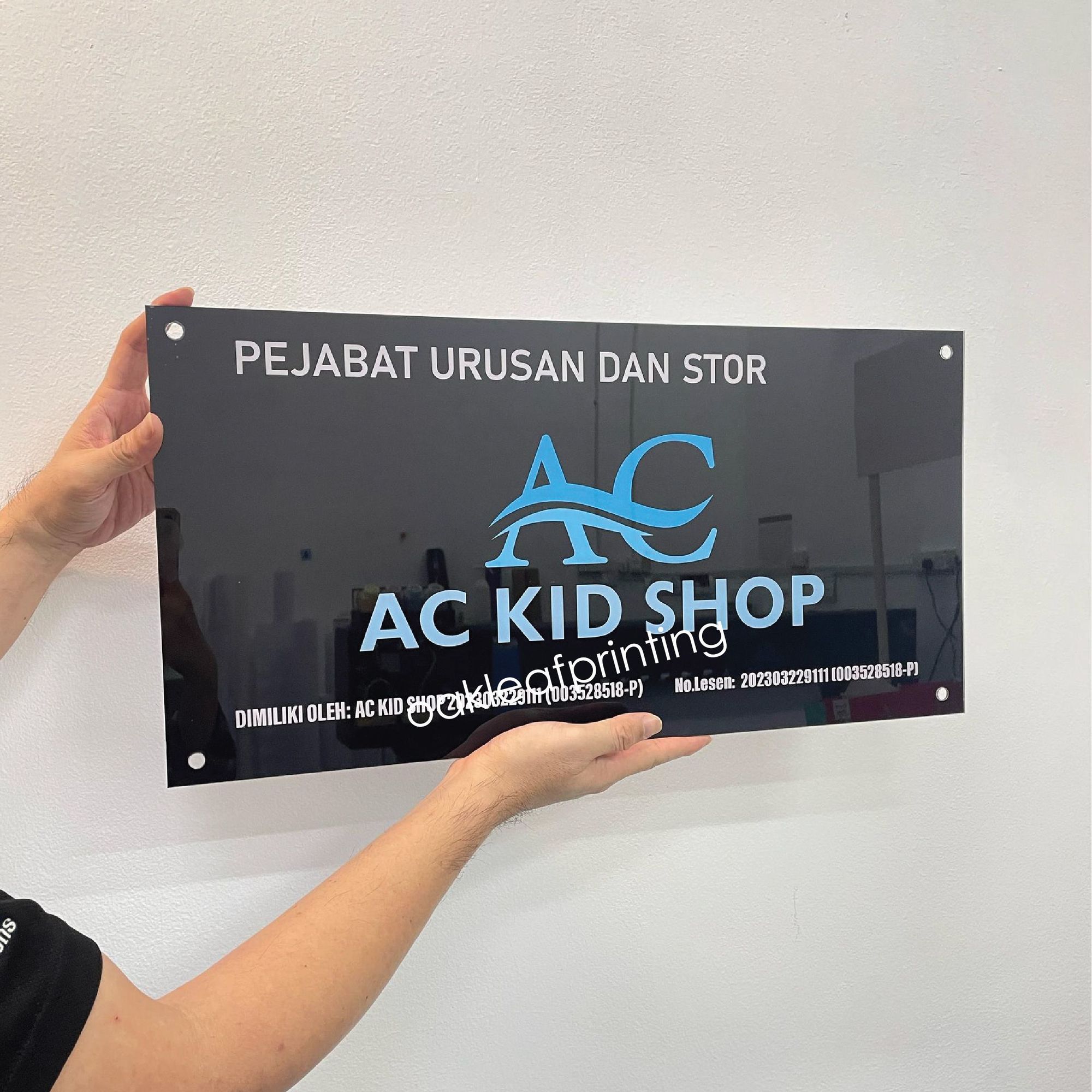 Acrylic Sheet Signboard 1