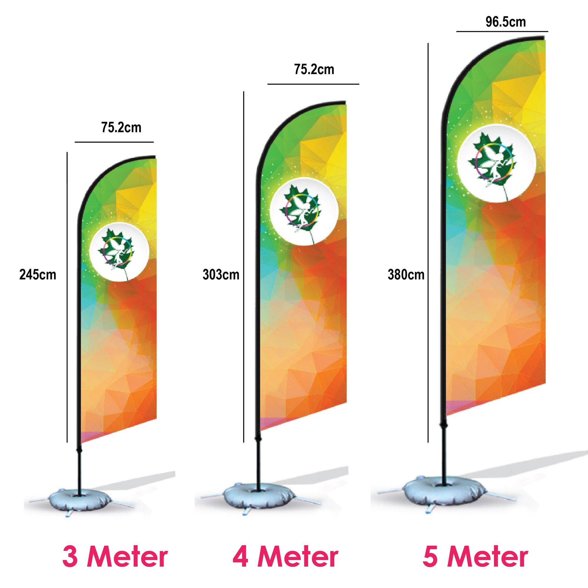 Stainless Steel Beach Flag (Knife) 1