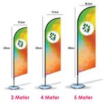 Stainless Steel Beach Flag (Knife) 1