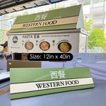 Food Stall Signage (Triangle) 3