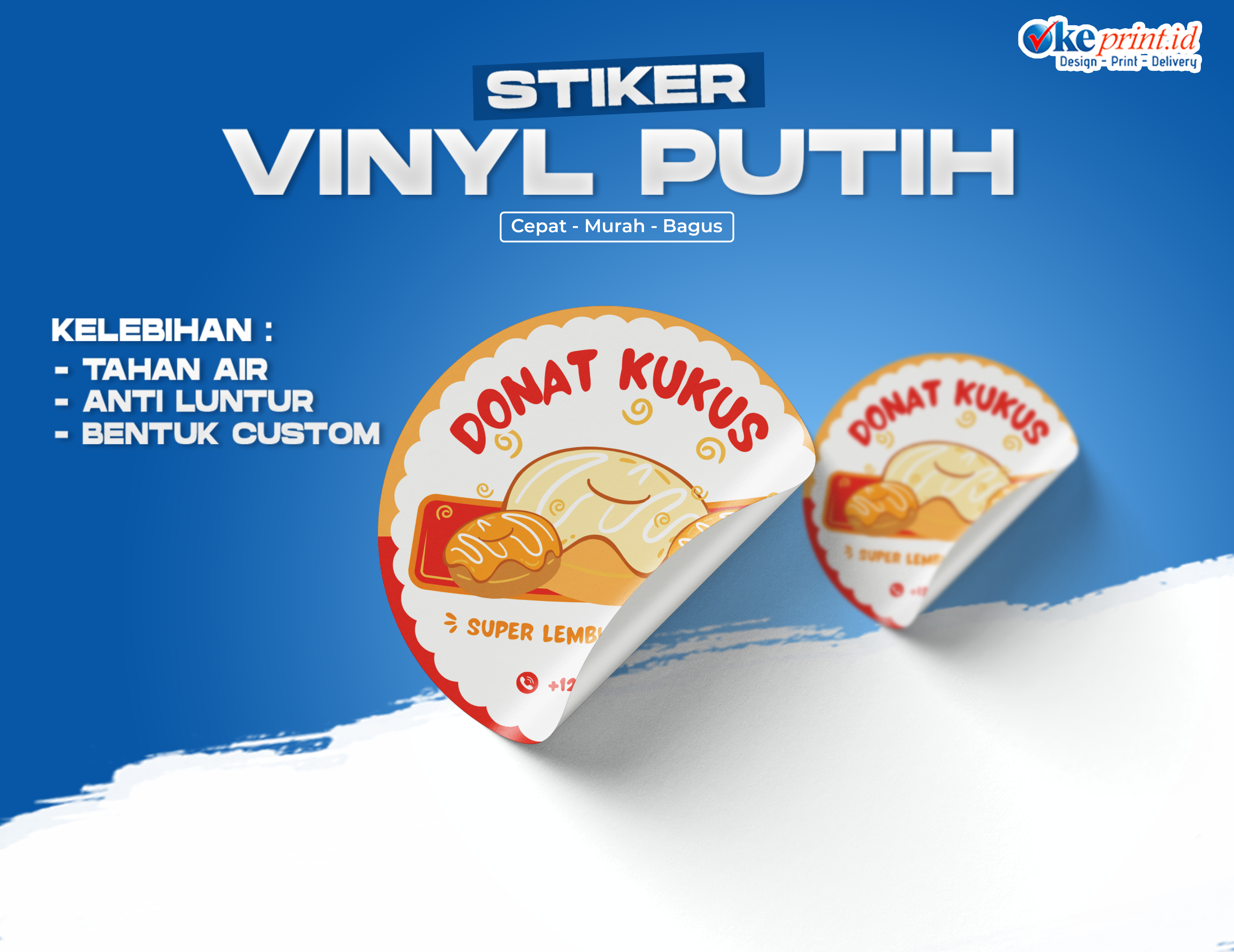 	Stiker Vinyl Putih