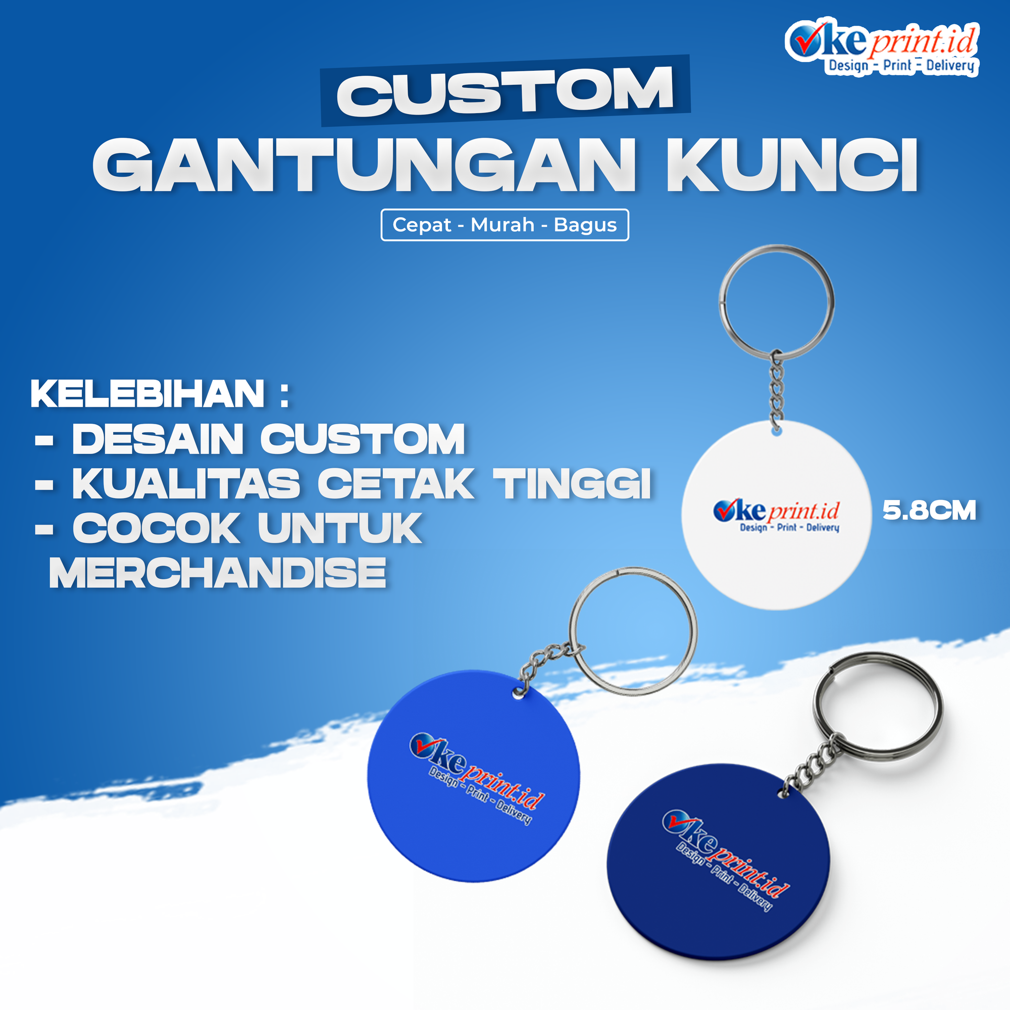 Gantungan Kunci (Pin+Cermin) 1