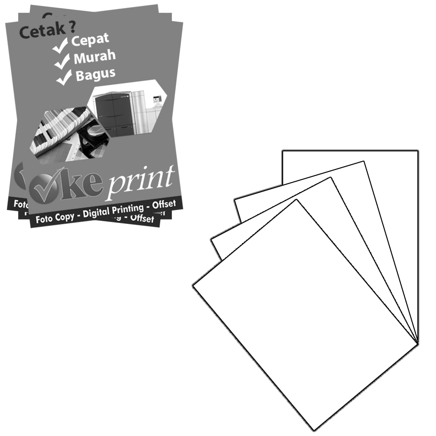 Brosur Hitam Putih 1 SIsi