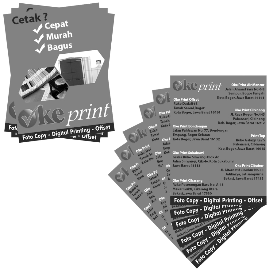 Brosur Hitam Putih 2 SIsi