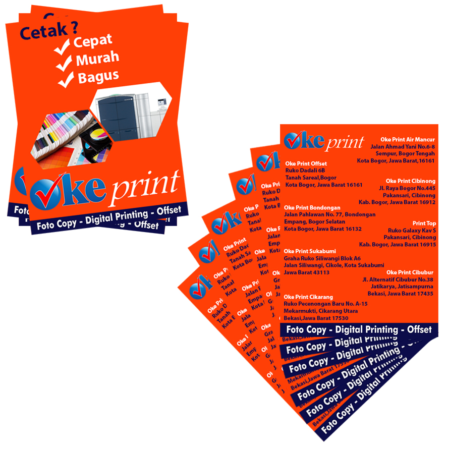 Brosur Full Color 2 Sisi